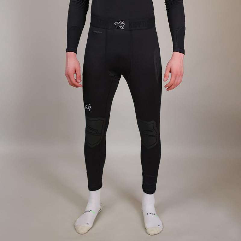 KEEPERsport - Torwart Profi Unterziehhose ohne Polsterung - Lange Protektionshose für Torhüter Underwear - Größe: S - XXL