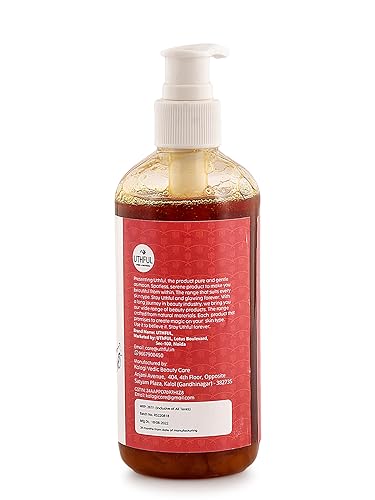 Image of RED WINE ANTI AGEING HERBAL BODY WASH, SHOWER GEL | For Men & Women | Rejuvenating, Moisturizing Body Wash, Shower Gel with Red Grapes Extract, Aloevera & Glycerine | Radiant Younger looking Skin, Rich & Warming Fragrance, Pure & Natural Body Wash | Suitable for All Skin types, 300 ML|