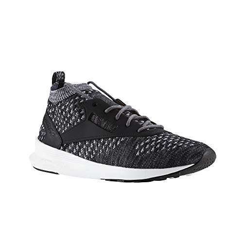 Reebok Zoku Runner Ultraknit Heathered Uomo in Carbone/Nero/Grigio Medio, Grigio, 40 EU