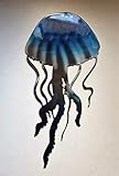 Jellyfish Metal Wall Art Accent Blue Tinged or NEW Teal Tinged16