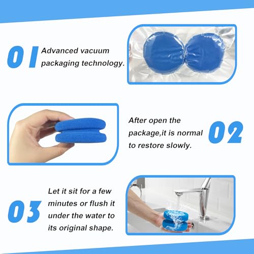 Round Paint Sponge – 2PCS 3.1 Inch Double-Sided Art Craft Sponge for Painting, Car Waxing & Kitchen Cleaning, Wall Repairing – Soft, Reusable Multi-Use Paint Applicator - Thumbnail 5