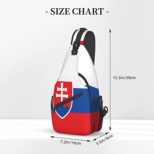 Mochila bandolera unisex con diseño de bandera de Eslovaquia miniatura 4