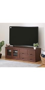 Amazon｜ニトリ(NITORI) テレビ台 ローボードジョアン2 120LB DBR
