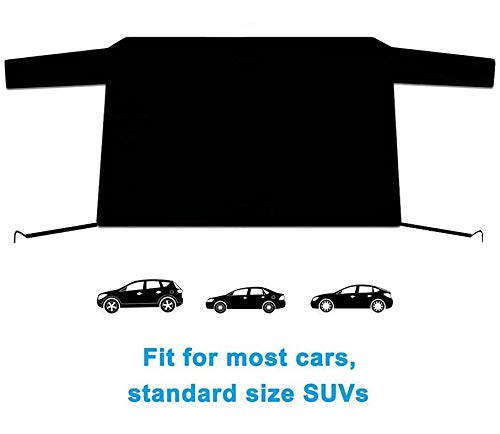 MITALOO Rear Windshield Snow Cover All Weather Waterproof Car Snow Cover, Vehicle Ice Removal Sun Shade for Winter Protection Rear Windshield Snow Cover(57'' X35'') - Thumbnail 2