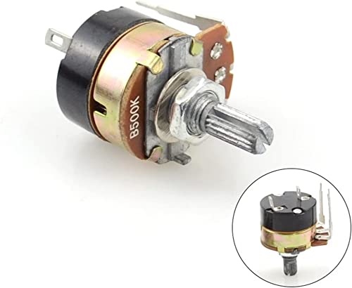 Potentiomètre de commutation B50k à axe rotatif et résistance réglable