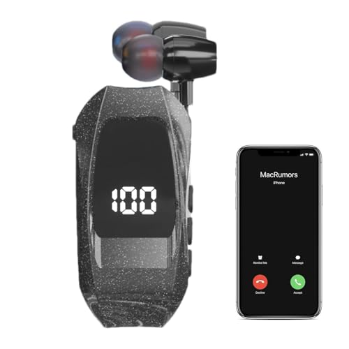 Lavalieer - 250 mAh 10 m de distancia de transmisión, 30 horas de tiempo de escucha, impedancia del altavoz, Φ10 mm, 32 & | Auriculares inalámbricos compactos | Bluetooeth Wirele | Micrófono manos