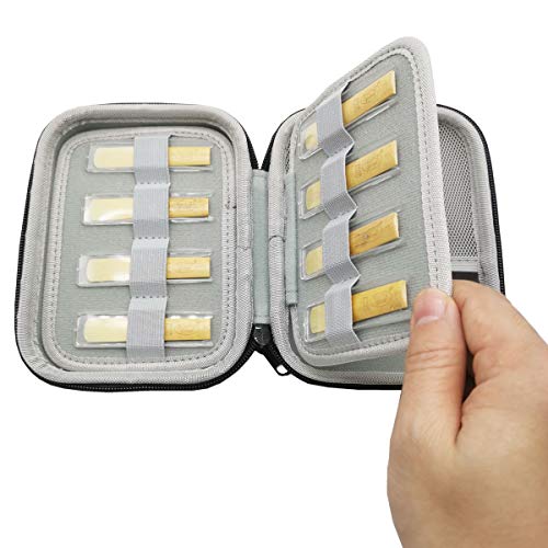 ZBY Clarinet Reed Case for 12 Reeds Case compatible with saxophone or Woodwinds, Multi purpose preservation Reeds Case Carry Storage Holder reeds case - Thumbnail 4