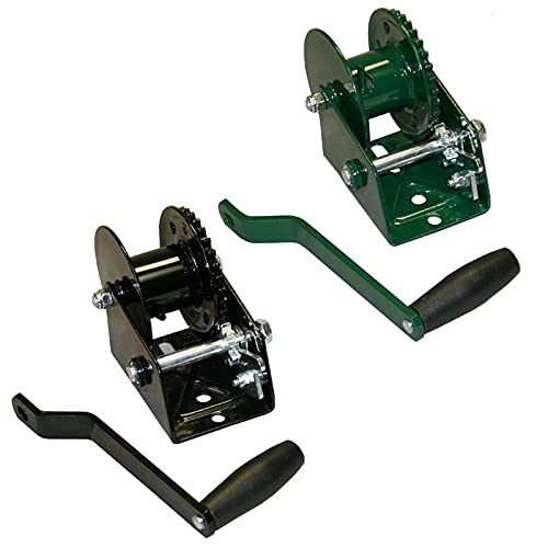 Douglas Sports Reel-1 Steel Replacement Reel & Hardware for External Wind Tennis Posts, Black