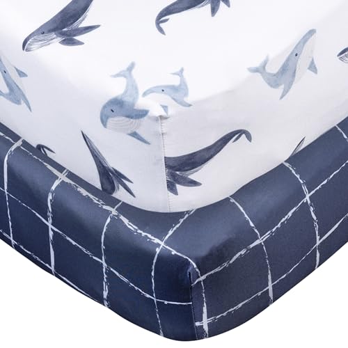Image of Gerber Baby Unisex 2-Pack Knit Crib Sheet, Coastal Calm, One Size
