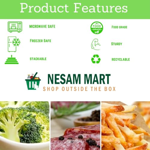 Image of Disposable Rectangle Containers for Food - Food Packing Box with Lid | Microwave & Fridge Safe Parcel Box | Use & Throw Boxes for Storage (500Ml - Pack Of 15)