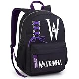 Mochila Costas Escolar Infantil com Cadarço Wandinha WANDINHA
