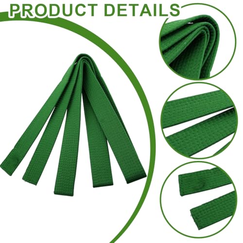 XPEX 260cm Judo gürtel Judo Karate Gürtel Belt Kampfkunst Karate Judo Baumwolle Taekwondo Belts Professioneller Karate Aikido Belt für Kinder Erwachsene Kampfsportgürtel (Grün)