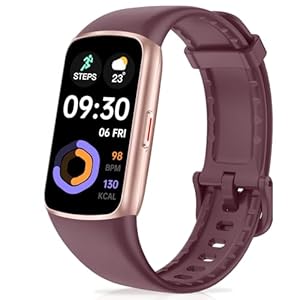 Zeacool Fitness Tracker with 24/7 Heart Rate, Blood Oxygen Sleep Monitor, 123 Sports Modes Calories Smart Watch, Pedometer IP68 Waterproof Activity Trackers Health Step Counter for Women Men (Bordeaux)