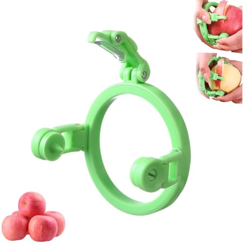 Cikiki Apple Peeler for Kitchen,Handheld Apple Peelers Not Hurt Your Hands,Foldable Manual Rotating Apples Pear Peeler Kitchen Gadgets Tool for Kiwis, Peaches, Onions, Vegetables