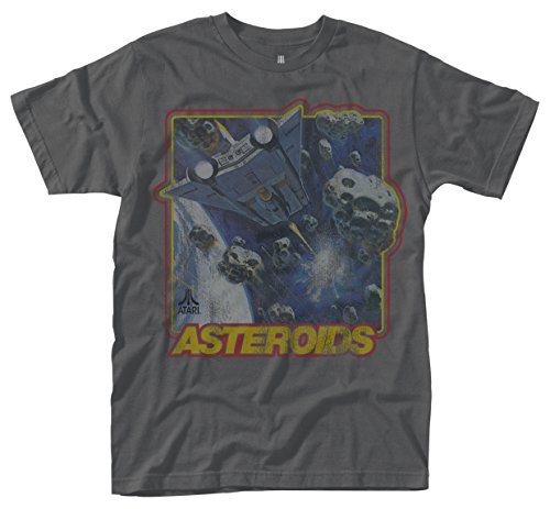 T-Shirt Atari Asteroids da uomo in grigio
