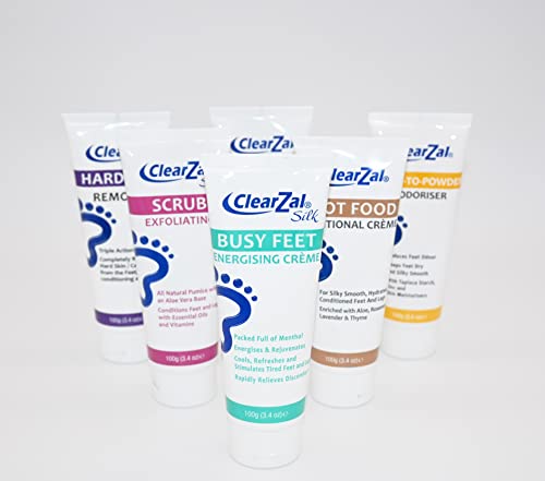 Clearzal Busy Feet Cooling Energizing Foot Cream, Packed With Menthol For Pain Relief For Tired Achy Feet, Refreshes And Rejuvenates, Helps To Provide Relief From Neuropathy, 3.4 Ounce Tube #TOP5