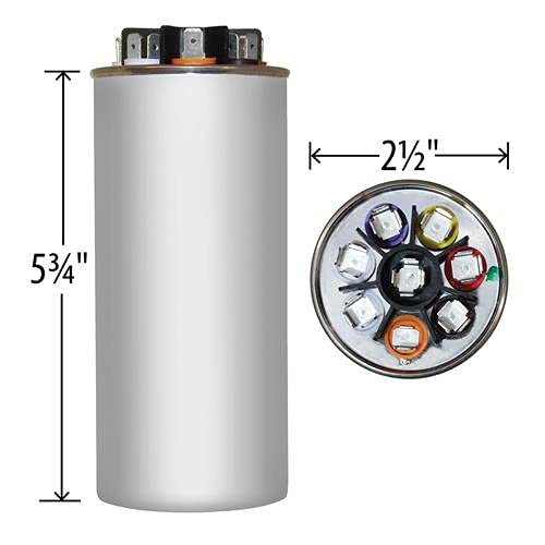 Amrad Turbo 200X Universal Motor Run Capacitor, 97.5 Mfd w/CPT Terminal