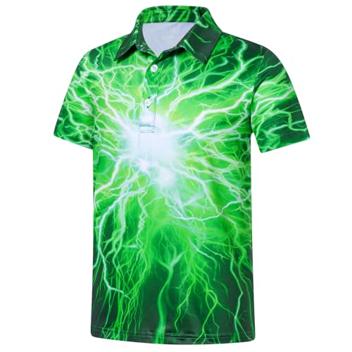 Image of uideazone Boys Polo Shirts Dry Fit Performance Golf Short Sleeve Casual School Uniform Size 5-14