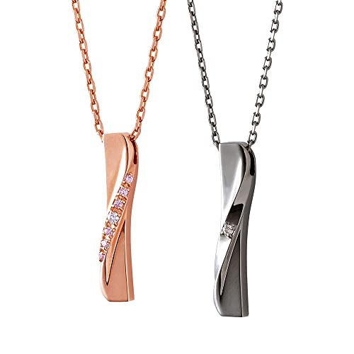 [ザキッス]THE KISS シルバー ペアネックレスセット カップル お揃い メンズ レディース クリスマス 記念日 誕生日 プロポーズ ラッピング袋 BOX付 ペア ネックレス SPD1834DM-1835DMのサムネイル