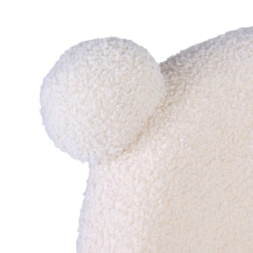CHILDHOME, Wandspiegel Teddybär, Wandspiegel Baby-/Kinderzimmer, 32x32x3cm, Robust, Leicht aufzuhängen, Teddy Ecru