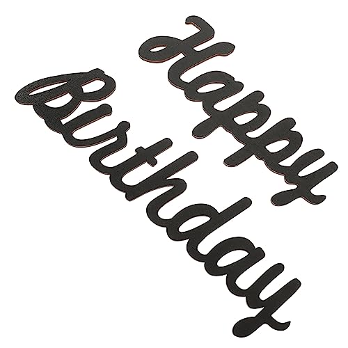 CIMAXIC Birthday Set Wall Stickers Happy Birthday Cutouts Wood Sign Decor Party Wall Backdrop