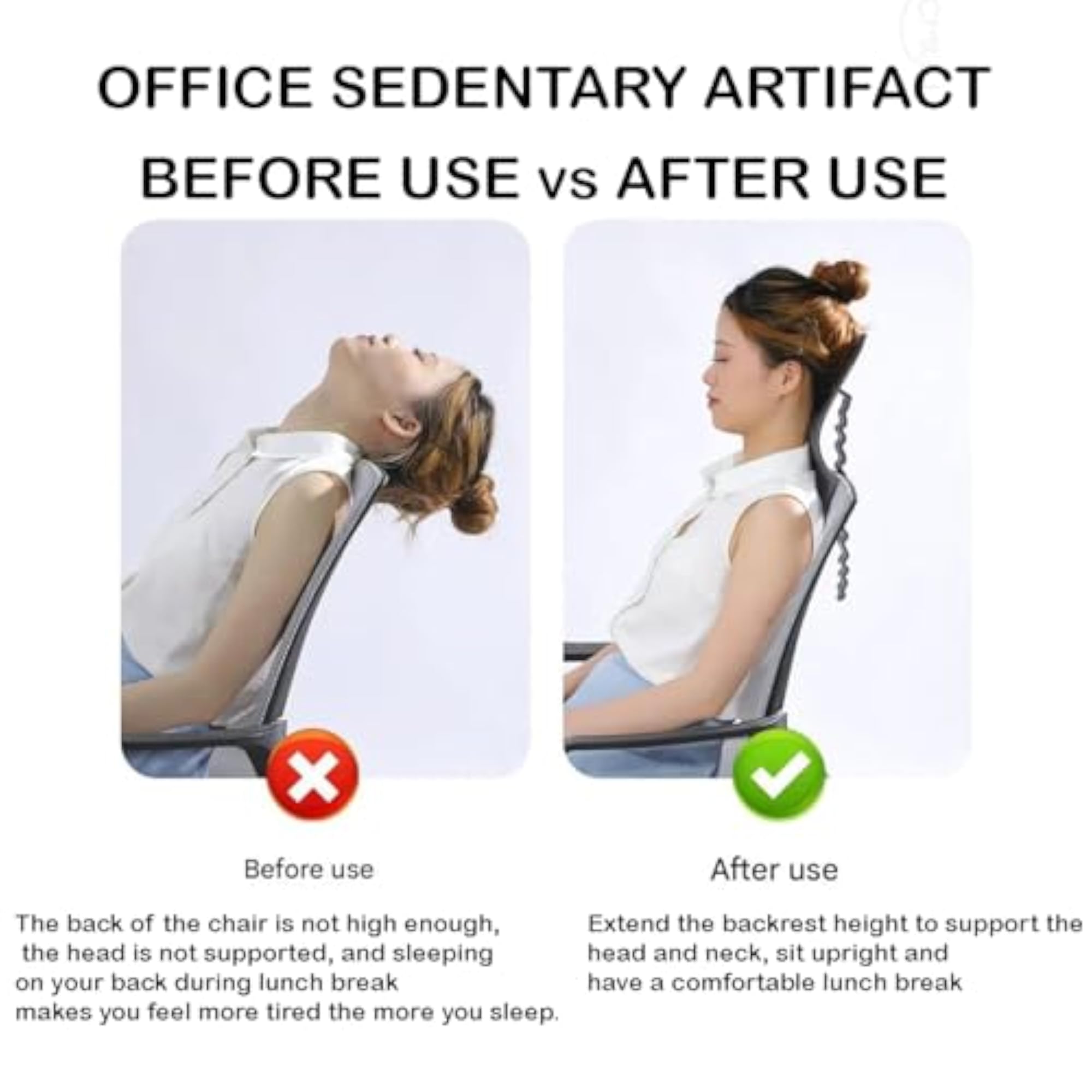 Universal Office Chair Headrest Attachment