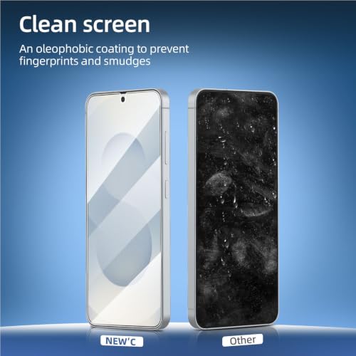 Image of NEW'C Samsung Galaxy S25 Screen Protector Glass Pack of 3