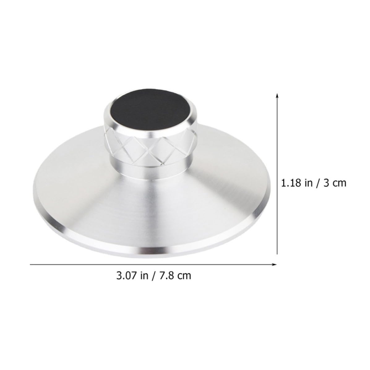 Stabilizzatore in Argento Dischi e Alluminio di in Lega Vinile Stabili Magnesio Peso Anti-vibrazioni Frequenze Vinili, per Giradischi