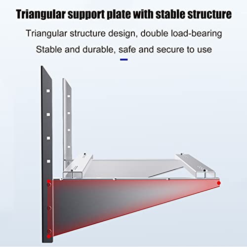 Soportes de acero inoxidable resistentes para un montaje seguro al aire libre de acondicionadores de aire y bombas de calor sin conductos