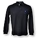 Polo Ralph Lauren Men's Interlock MED-FIT LS Polo Shirt-Black/navy pony-L