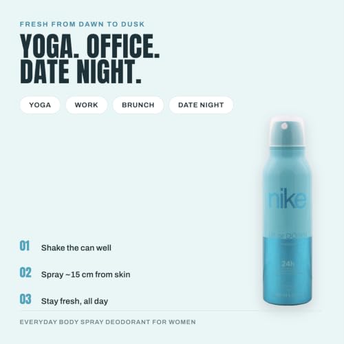 Buy Nike Up or Down Deodorant for Women - Confidence-Boosting Fragrance - Pack of 2 (200ml each) Online at Low Prices in India - Amazon.in - Image 5