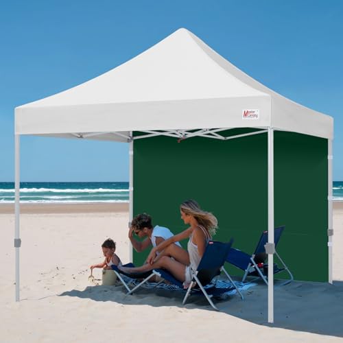 Image of MASTERCANOPY 10x10 Pop Up Canopy Sidewall Only 1-Pack Forest Green