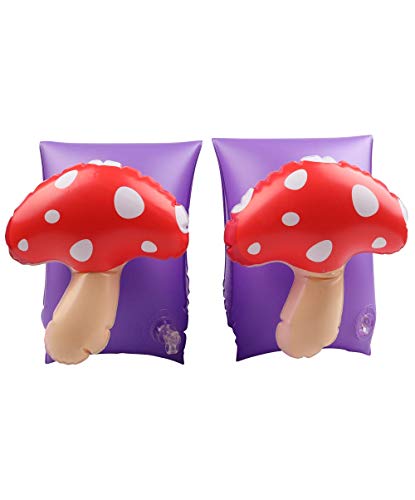 Airmyfun Manguitos Inflables 3-6 Años, Para Piscina Y Playa - Setas