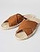 FIND Crossover Flat Espadrille Alpargata, Marrón (Tan), 41 EU