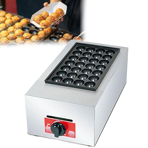 GESAIDES Gas Takoyaki Maker - Specialty & Novelty Cake Pans for Takoyaki Octopus Ball, Pop, Ebelskiver, Aebleskiver -Easy Clean,A