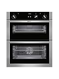 Neff U17S32N5GB Built-under Fan Double Oven Stainless Steel