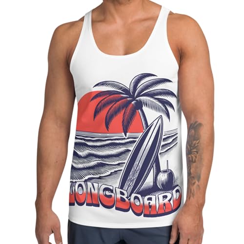 Camiseta sin mangas hombre para fitness entrenamiento gimnasio y running