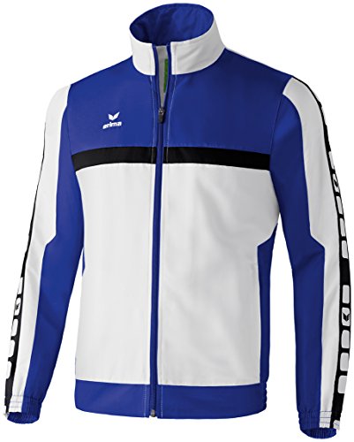 Erima Herren Sports 5-Cubes Präsentationsjacke, Weiß/Indigo Blau/Schwarz,...