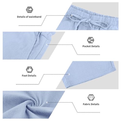 Camisa de manga corta fresca con pantalones cortos cómodos para calor 5