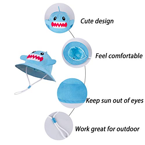LANGZHEN Kids Summer Sun Protection Hat Cute Animals Designed Toddler Baby Boys Girls Bucket Hat4