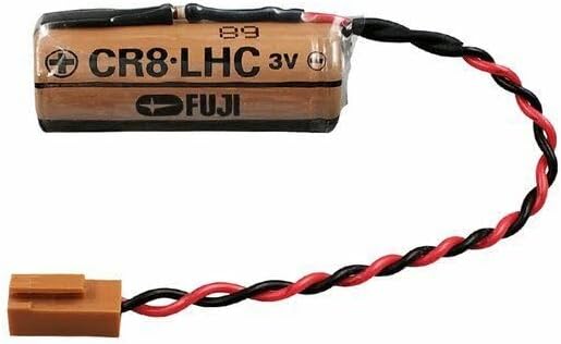 Miniatura 1 de XXSTAR - Batería de litio de repuesto para Fuji FDK CR8.LHC de 3 V y 2600 mAh, fuente de alimentación, medidor de agua (enchufe marrón)