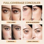 QIC Under Eye Concealer - Hydrating Concealer Full Coverage for Dark Circles, Spots, Acne & Blemishes Delivers A Satin Finish, Long Wear Vegan & Cruelty-Free, Fair Rose, 0.34 FL.OZ - Image 4