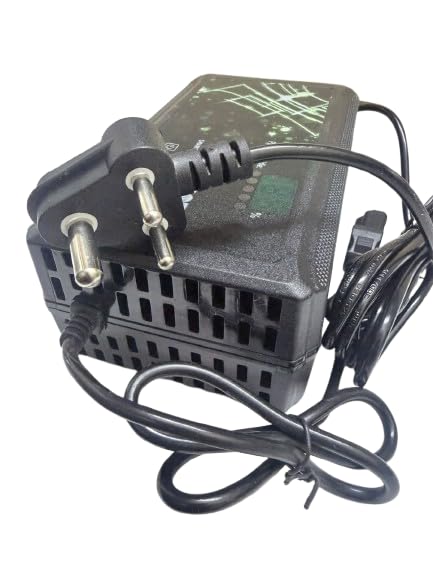 Image of Universal 60V 3A Lead Acid Charger for EV Vehicle, Scooty, Bike, 5 Batteries