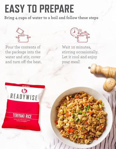 ReadyWise Emergency Food Supply - 120 Servings Favorites Sample Bucket, Survival Food Kit, Freeze Dried Prepper Food & Dehydrated Meals for Camping Essentials & Backpacking, up to 25 Year Shelf Life - Image 3
