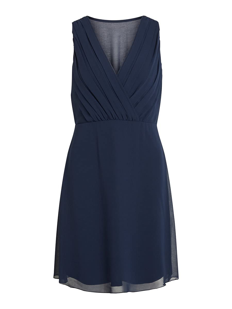 Vila Damen Vialli S/L Dress/Dc Kleid