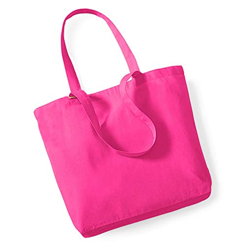 Westford Mill Unisex Adult 180 Shopper Bag - Fuchsia, One Size
