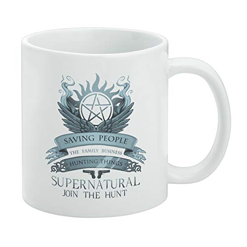 Supernatural Saving People Hunting Things Ceramic Coffee Mug, Novelty Gift Mugs for Coffee, Tea and Hot Drinks, 11oz, White Supernatural Saving People Hunting Things Ceramic Coffee Mug, Novelty Gift Mugs for Coffee, Tea and Hot Drinks, 11oz, White