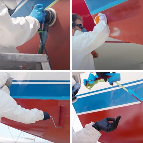 TotalBoat Krypton Copper Free Antifouling Bottom Paint for Fiberglass, Wood, Aluminum and Steel Boats, Outdrives and Trim Tabs (Blue, Gallon)
