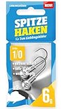 Lieblingsköder Spitze Haken Gr. 1/0 Jigköpfe - 2 Jighaken, Gewicht:6g