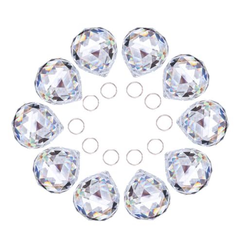 Boules en verre transparent 20 mm Crystalsuncatcher pour décoration lustre et capteur de lumière